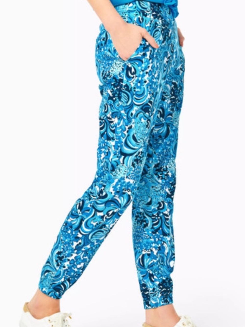 NWT Lilly Pulitzer Rici Jogger Pants Mermazing Sz S - Picture 4 of 13